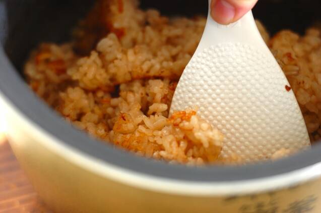 ショウガ香る！アサリの炊き込みご飯の作り方の手順6