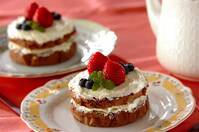 レンジで簡単！チョコスポンジケーキ