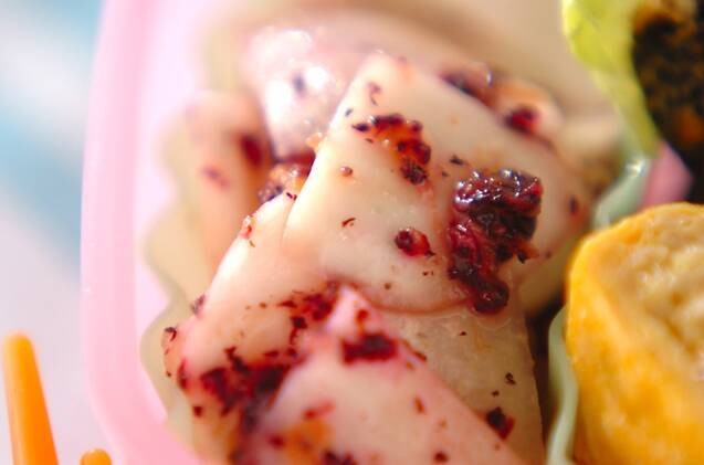 カブの梅肉和え