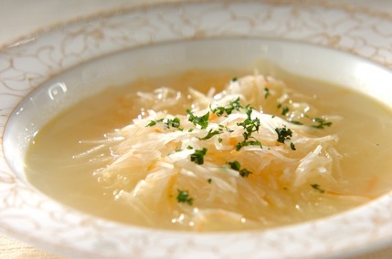 大根のジュリエンヌ・スープ