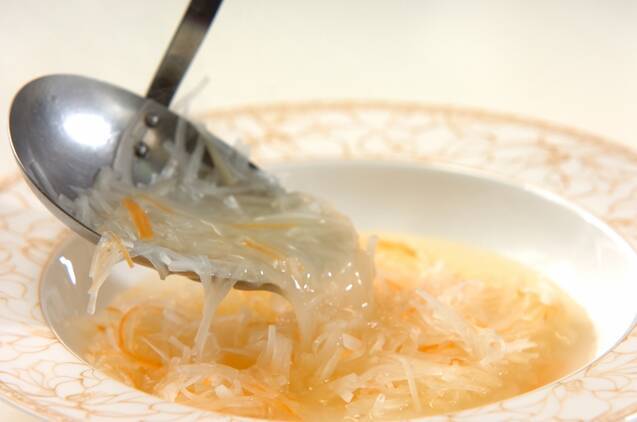 大根のジュリエンヌ・スープの作り方の手順3