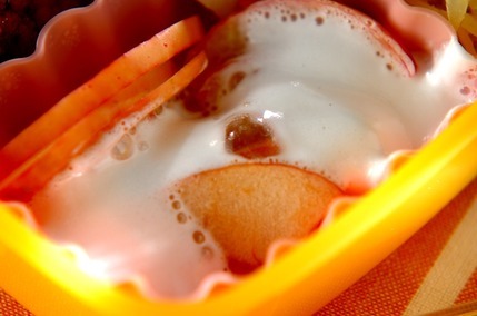 リンゴのマシュマロ蒸し