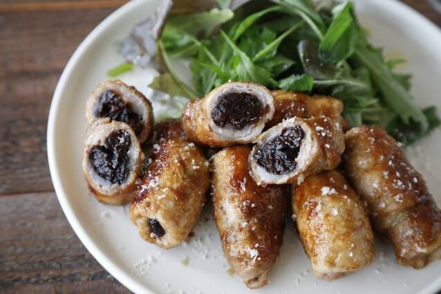 豚肉とプルーンのバルサミコソテー
