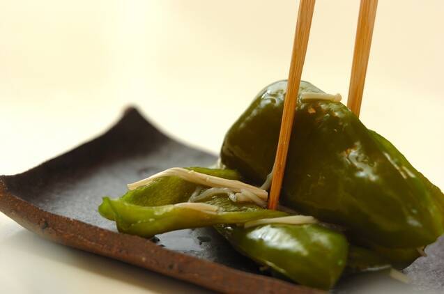 ピーマンとジャコの蒸し煮の作り方の手順4