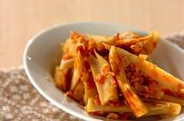 レンコンとベーコンのカレーソテー