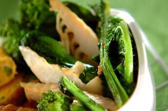 菜の花の中華炒め