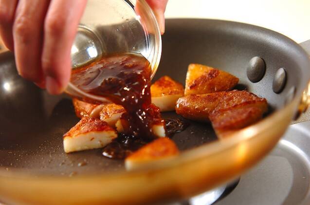 さつま揚げのショウガ焼きの作り方の手順2