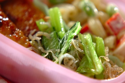 小松菜の中華炒め