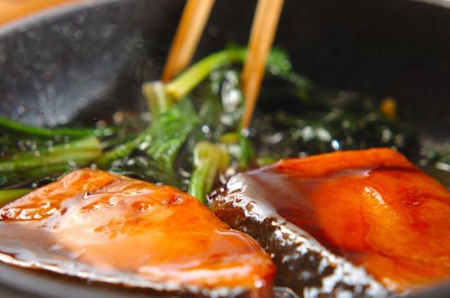 ブリの照り焼き丼の作り方の手順4