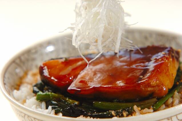 ブリの照り焼き丼の作り方の手順5