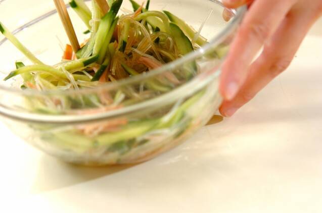 香菜入り春雨サラダの作り方の手順3