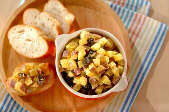 サツマイモとプルーンのサラダ