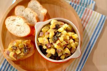 サツマイモとプルーンのサラダ