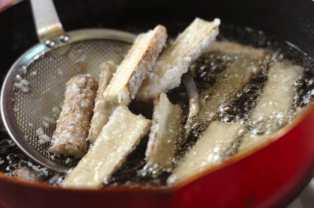 お箸が止まらない！ゴボウの甘辛揚げの作り方の手順2