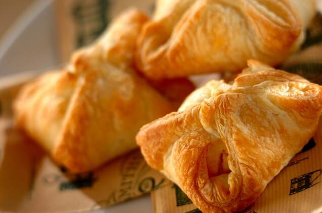 スイートポテトパイが盛られている様子