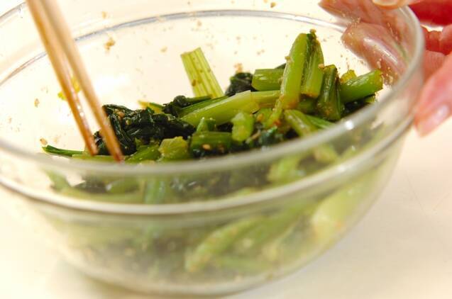 小松菜のゴマ和えの作り方の手順4