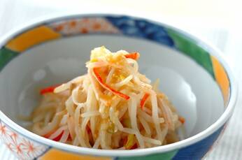 モヤシの酢みそがけ