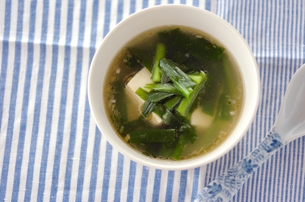 12. ニラたっぷりスープ