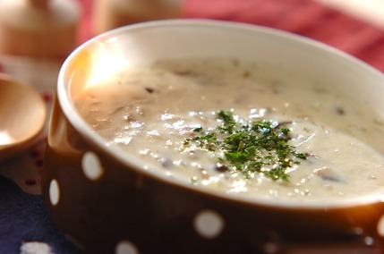 キノコのポタージュスープ