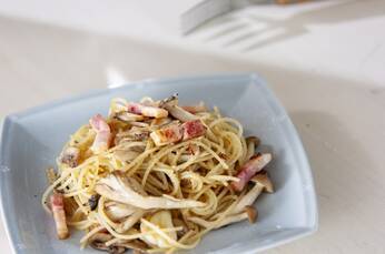 色々キノコのパスタ