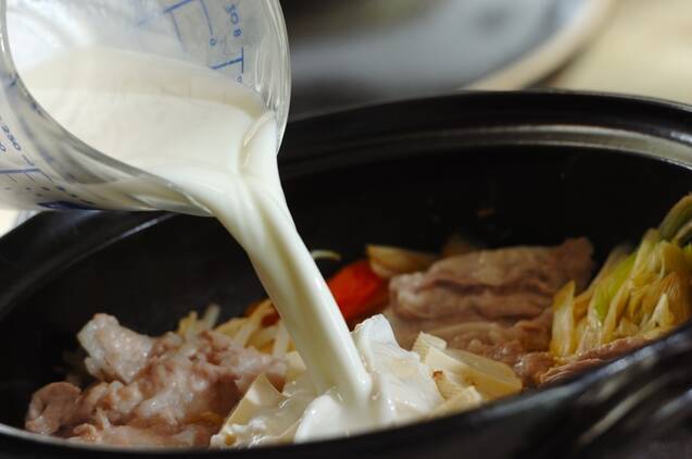 キムチの辛さと牛乳のコク　高麗鍋（こまなべ）の作り方の手順7