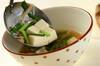 豆腐とエノキのピリ辛スープの作り方の手順3