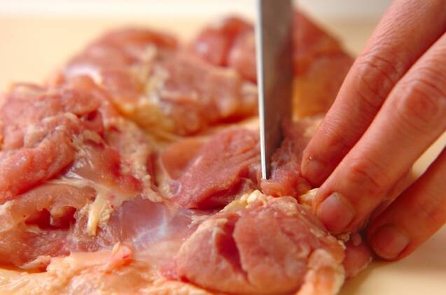 鶏肉のゴマみそ焼きの作り方の手順1