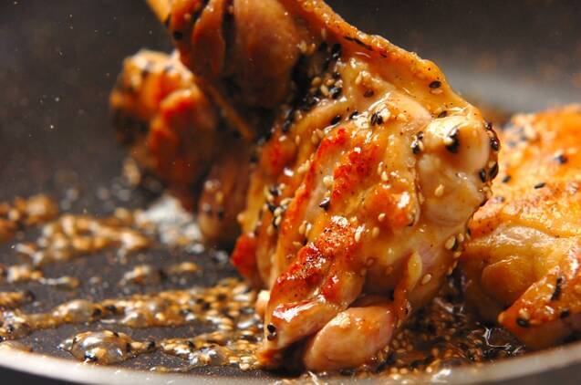 鶏肉のゴマみそ焼きの作り方の手順3