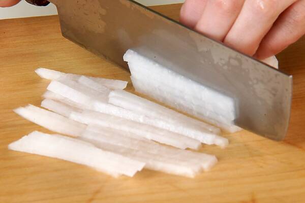 大根とニンジンのなますの作り方の手順1