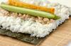 サラダ巻き寿司イクラのせの作り方の手順3