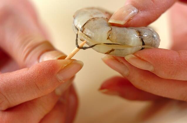 エビとタラのフライ　自家製マヨのタルタルソースの作り方の手順1