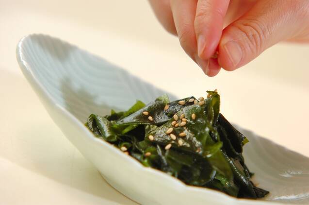 ワカメの中華炒めの作り方の手順3