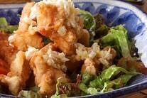 揚げ鶏・ネギソース（油淋鶏風）