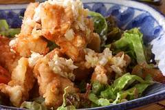 揚げ鶏・ネギソース（油淋鶏風）