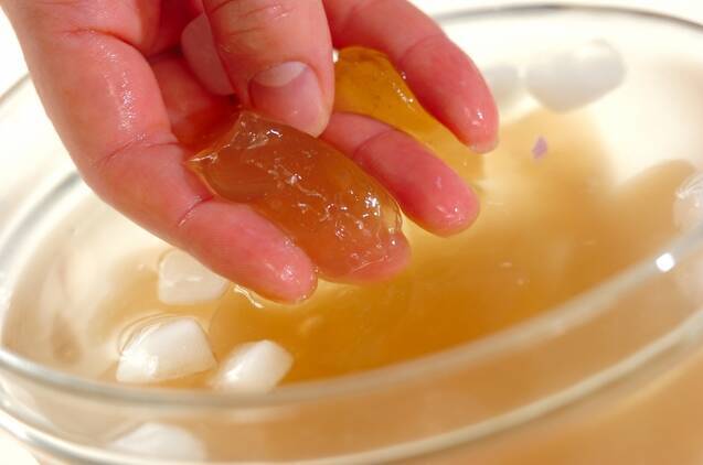 わらびもち～黒みつ添え～の作り方の手順5