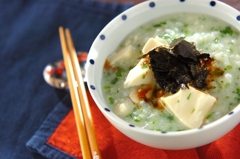 あったか豆乳七草粥