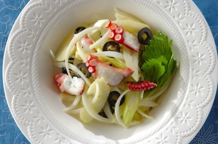 セロリとタコのマリネ