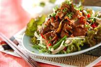 ラムと野菜の炒め物