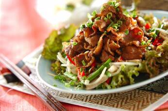 ラムと野菜の炒め物