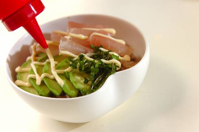 アボカドと生ハムのちらし寿司の作り方の手順6