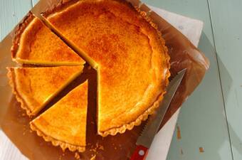 しっとり濃厚!ベイクドチーズケーキのタルト
