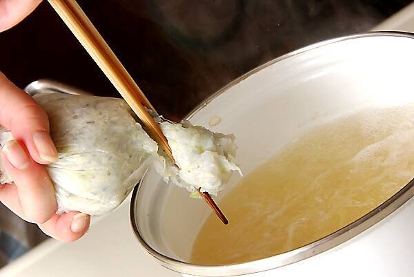 エビ団子汁の作り方の手順6