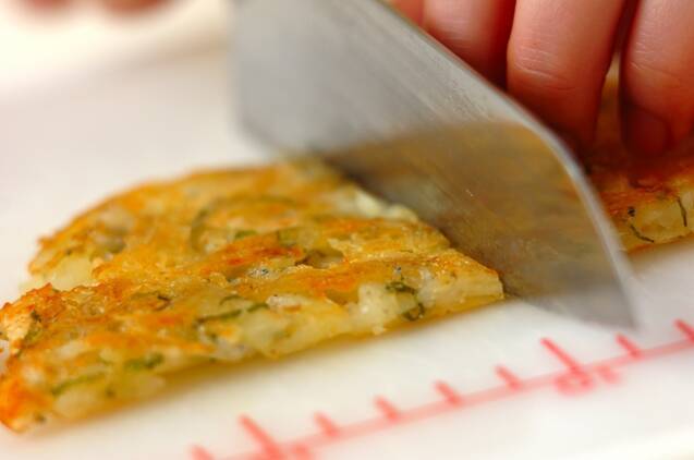 チリメンジャコとジャガイモの和風ガレットの作り方の手順4