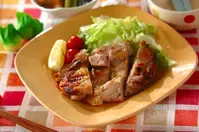 鶏もも肉の塩焼き