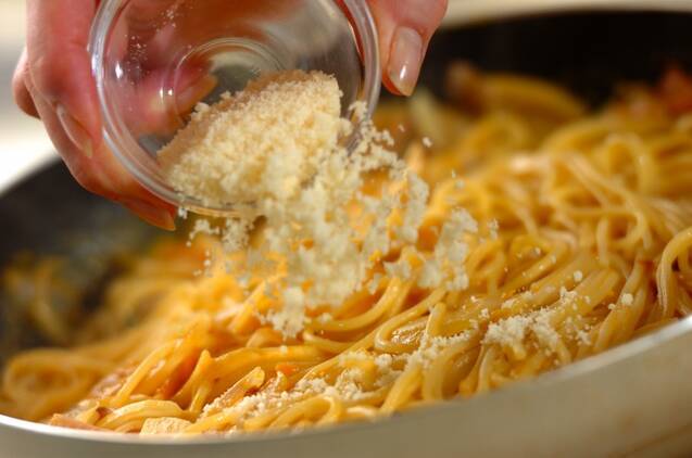 カボチャのクリームスパゲティーの作り方の手順8