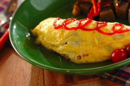 たっぷり玉ネギのオムレツ