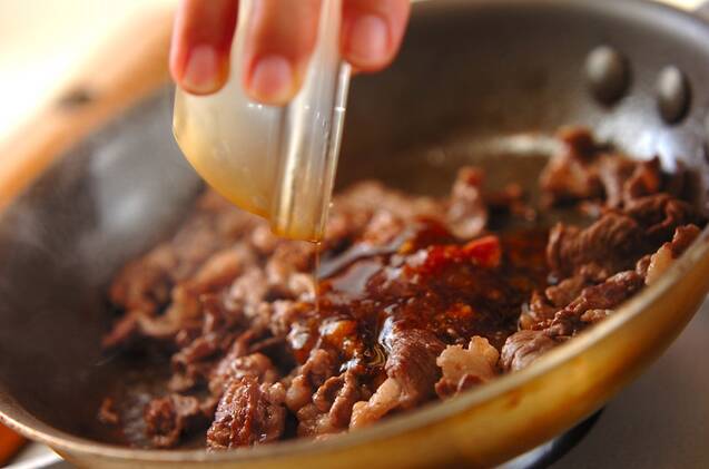 焼肉丼の作り方の手順2