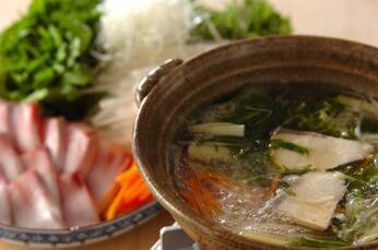 お野菜たっぷりブリしゃぶ