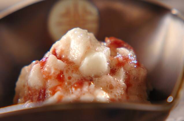 長芋の梅肉和え