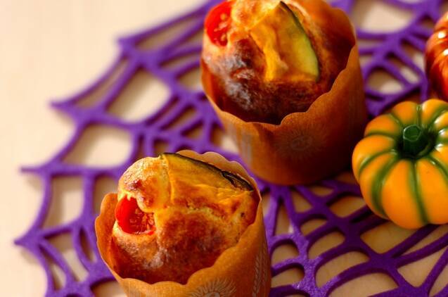 カボチャとトマトのケークサレ